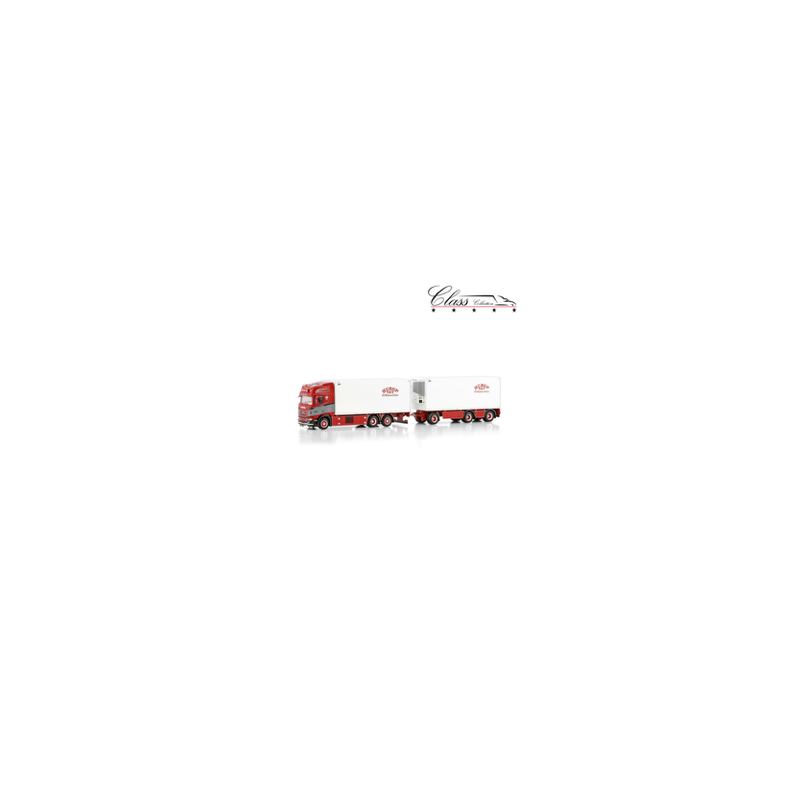 N.C. CHRISTENSEN & SONNER SCANIA R HIGHLINE CR20H RIGED REEFER TRUCK 6X2 TAG AXLE RIGED REEFER DRAWBAR TURNTABLE TRAILER - 3 ...