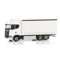 WHITE LINE SCANIA S HIGHLINE CS20H RIGED CURTAINSIDE TRUCK 6X2 TAG AXLE