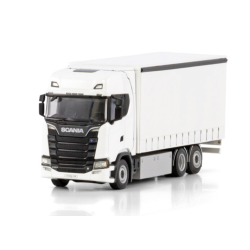 WHITE LINE SCANIA S HIGHLINE CS20H RIGED CURTAINSIDE TRUCK 6X2 TAG AXLE