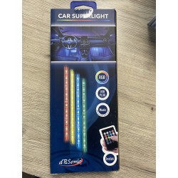 CAR SUPERLIGHT 4 BANDES À LEDS + TÉLÉCOMMANDE