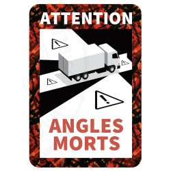 STICKERS ANGLES-MORT DANOIS ROUGE