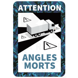 STICKERS ANGLES-MORTS DANOIS BLEU