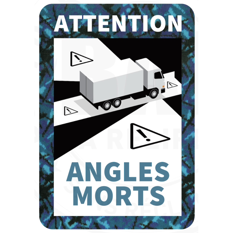 STICKERS ANGLES-MORTS DANOIS BLEU