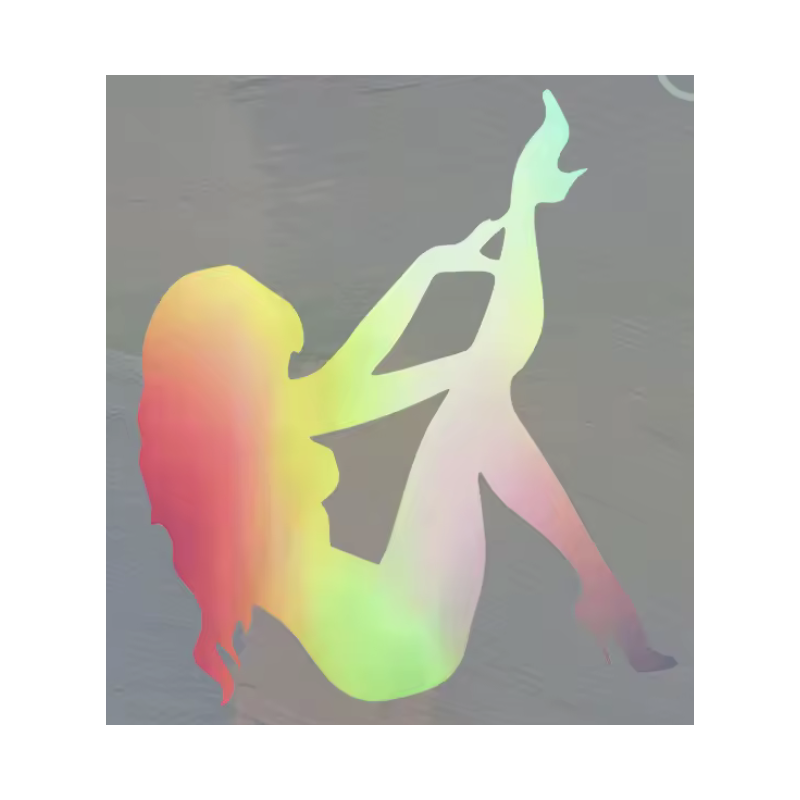 STICKERS GIRL ARGENT