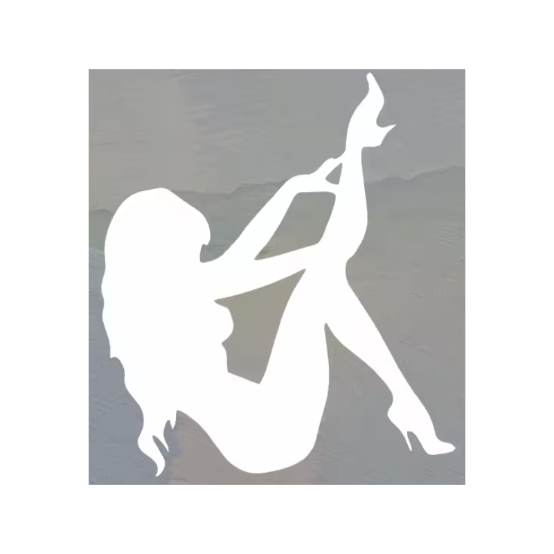 STICKERS GIRL BLANC STICKERS GIRL BLANC