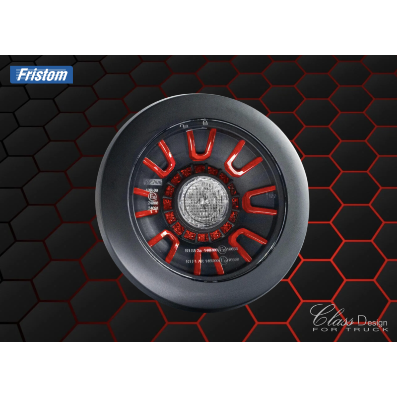 Feu arrière BLACK - brouillard/recul