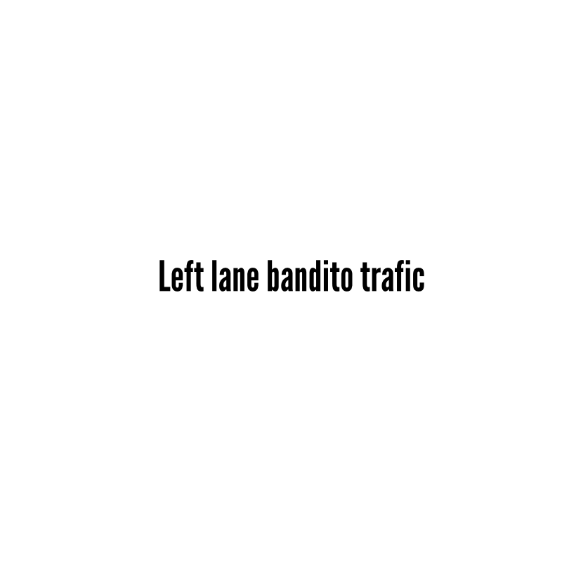 STICKERS VITRE LEFT LANE BANDITO TRAFIC