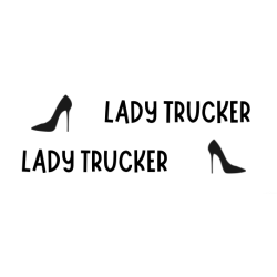 STICKERS VITRES LADY TRUCKER