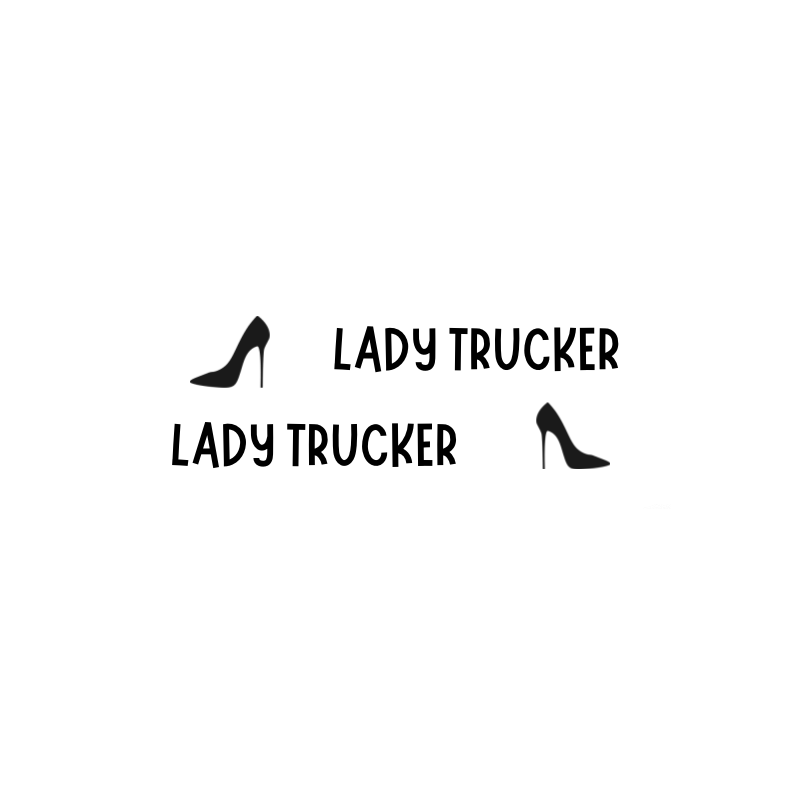 STICKERS VITRES LADY TRUCKER