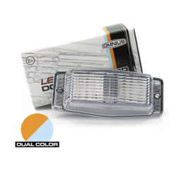 DOUBLE AMPOULE À LED ORANGE/BLANC