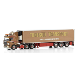 TONERUD SCANIA 4 SERIES FLAT ROOF 6X2 TAG AXLE REEFER TRAILER - 3 AXLE