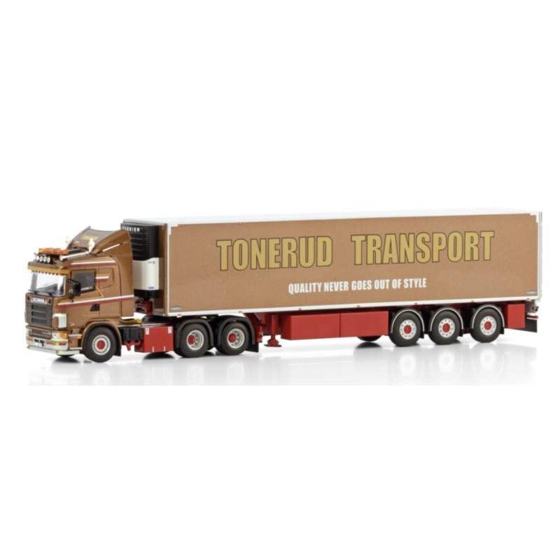 TONERUD SCANIA 4 SERIES FLAT ROOF 6X2 TAG AXLE REEFER TRAILER - 3 AXLE