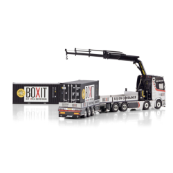 BOXIT SCANIA S HIGHLINE CS20H SCANIA S HIGHLINE CS20H RIGED FLAT BED TRUCK 8X2 TAG AXLE FLAT BED DRAWBAR TRAILER - 3 AXLE WIT...