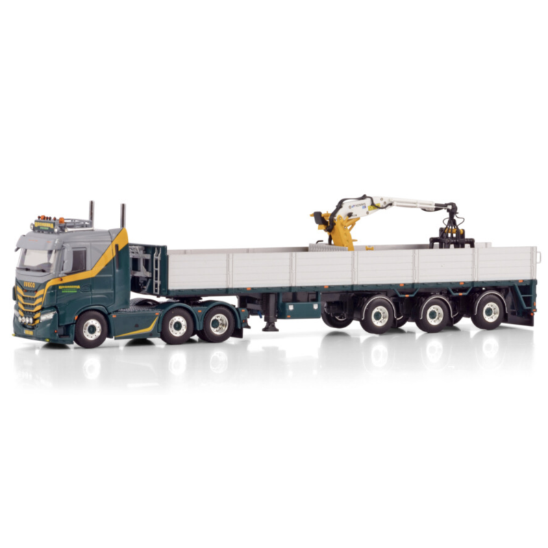 BRONSEMA STROOBOS IVECO S-WAY AS LOW 6X2 TWIN STEER BRICK TRAILER - 3 AXLE