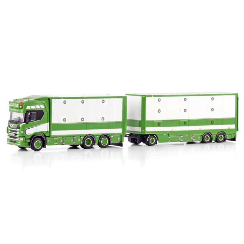VAN DIJK LIVESTOCK SCANIA R HIGHLINE CR20H 6X2 TAG AXLE RESIN COMBI - 6 AXLE VAN DIJK LIVESTOCK SCANIA R HIGHLINE CR20H 6X2 TAG AXLE RESIN COMBI - 6 AXLE