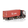 FRANS KAMP TRANSPORT DAF XG+ 6X2 TWIN STEER FLEX CONTAINER TRAILER - 3 AXLE + 40FT CONTAINER