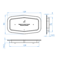 Support double-ampoule 12mm