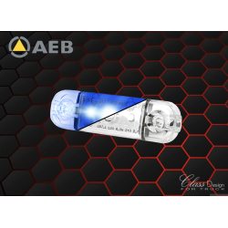 Feu de position 3 led blanc/bleu