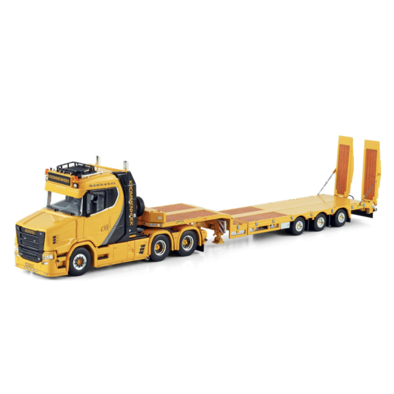 KROMMENHOEK VLASTUIN TORPEDO 6X2 TAG AXLE SEMI LOW LOADER - 3 AXLE