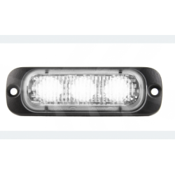 Feu flash blanc ultra plat 3 LED 12/24V