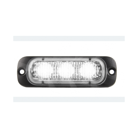 Feu flash blanc ultra plat 3 LED 12/24V - Class Design