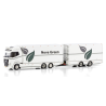 NOVA GREEN PLANTS BV DAF XG+ RIGED REEFER TRUCK 6X2 TAG AXLE RIGED REEFER DRAWBAR CENTRE-AXLED TRAILER - 2 AXLE