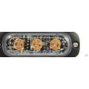 Feu flash blanc ultra plat 3 LED 12/24V