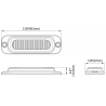 Feu flash blanc ultra plat 3 LED 12/24V