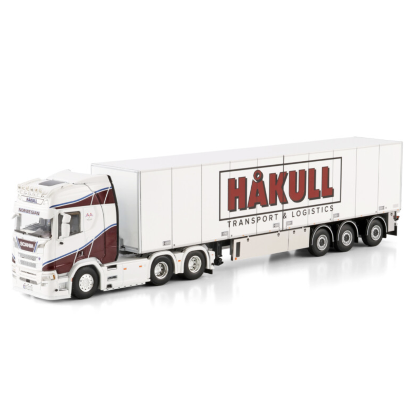 HAKULL SCANIA R HIGHLINE CR20H 6X2 TAG AXLE BOX TRAILER - 3 AXLE