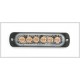 Feu flash blanc 6 LED ultra plat 12/24V