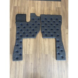 TAPIS CAPITONNÉS VOLVO FH4/5 - NOIR BOUTONS BLEU