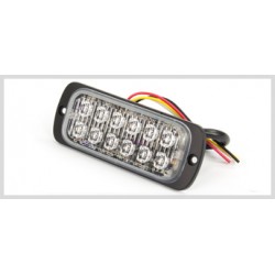 Feu flash blanc ultra plat 12 LED 12/24V