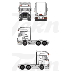 Scania R6 Streamline 6x2 en kit à monter - 87594