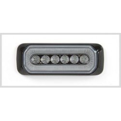 Feu flash blanc 6 LED avec position