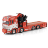 THOMAS BERG SCANIA R NORMAL CR20N 8X4 RIGED FLATBED TRUCK WITH FASSI 1100 + JIB