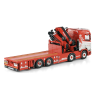 THOMAS BERG SCANIA R NORMAL CR20N 8X4 RIGED FLATBED TRUCK WITH FASSI 1100 + JIB