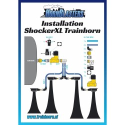 Hornblasters Shocker XL Trainhorn - 24V