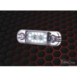 Feu de position - 12 leds - teinté - blanc