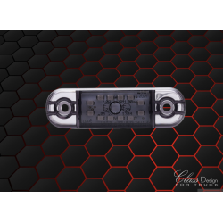 Feu de position - 12 leds - teinté - blanc