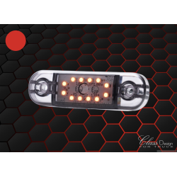 FEU DE POSITION - 12 LEDS - TEINTÉ - ROUGE