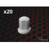 Caches écrous 32mm Blanc