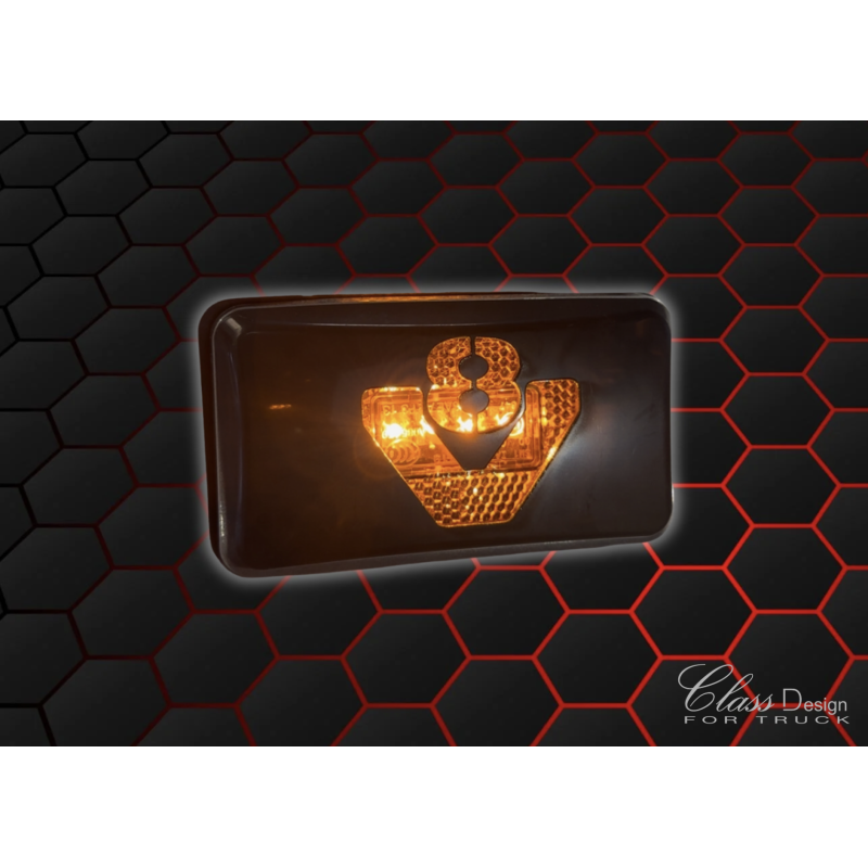 Caches feux de carénages V8