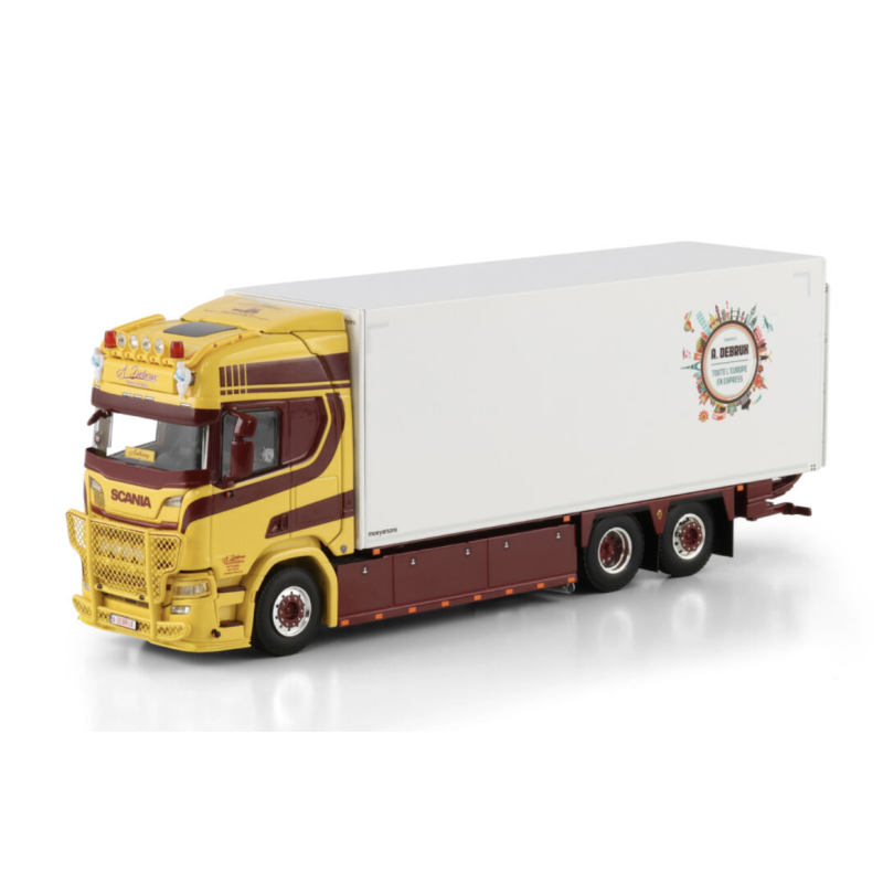 A. DEBRUX SCANIA R HIGHLINE CR20H RIGED BOX TRUCK 6X2 TAG AXLE