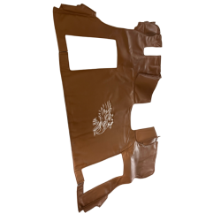 DÉPÔT VENTE - TAPIS CAPOT MOTEUR SCANIA S NG PASSAGER PNEUMATIC MARRON LISSE GRIFFON BLANC