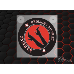 ENSEIGNE PARE BRISE - 12/24V - REDLIGHT DISTRICT - USB