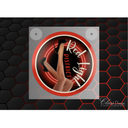 ENSEIGNE PARE BRISE - 12/24V - REDLIGHT DISTRICT HEELS - USB