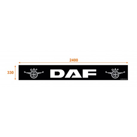Bavette noire 240 x 33 Daf Blanc