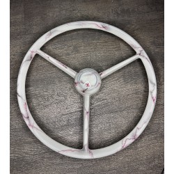 VOLANT 3 BRANCHES 50CM - SCANIA NG/SÉRIE - DARK BLOODY MARBLE