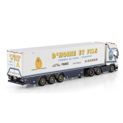 D'HOINE SCANIA R HIGHLINE CR20H 6X2 TWIN STEER REEFER TRAILER - 3 AXLE - 01-4843
