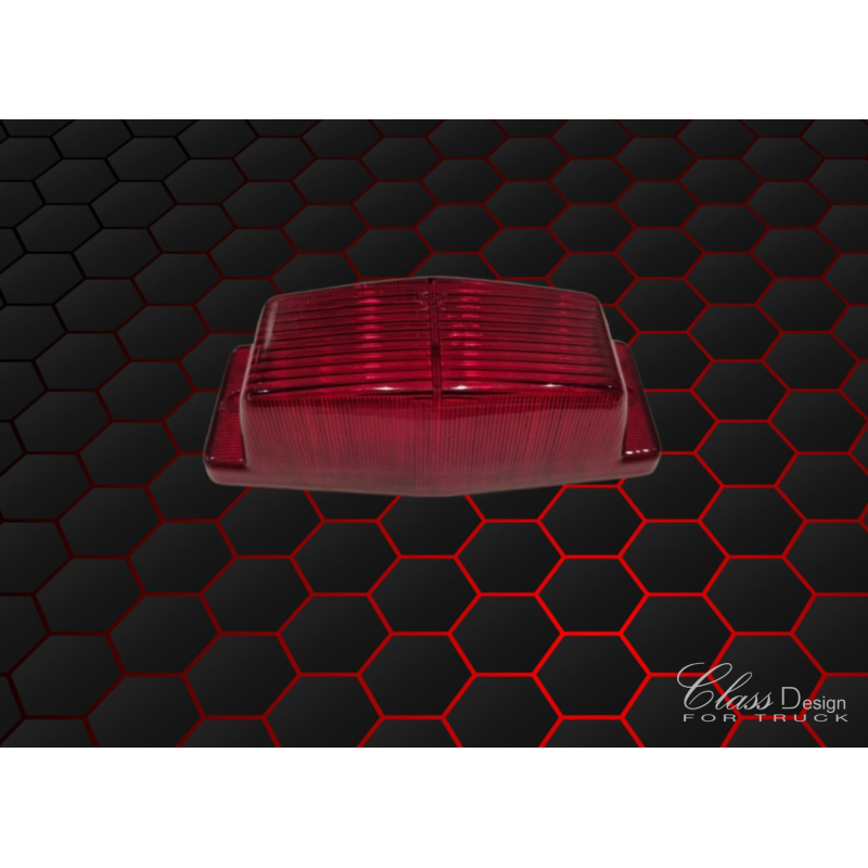 CABOCHON DOUBLE AMPOULE ROUGE